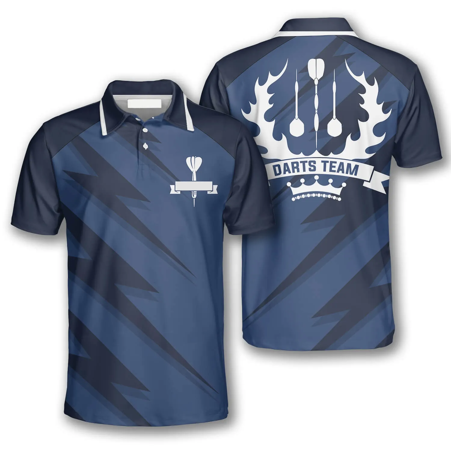 Özel takım logosu ve numaraları süblimasyon erkek dart jersey kulübü takım giyim dart jersey Polo gömlekler satılık