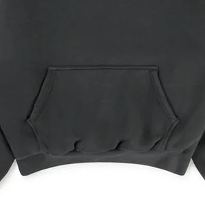 Sweat à capuche en coton 100% anthracite d'hiver, grammage lourd, séchage rapide, streetwear, épaules tombantes, uni, teinture unie, sweat à capuche personnalisé, coupe courte - Product Image 3