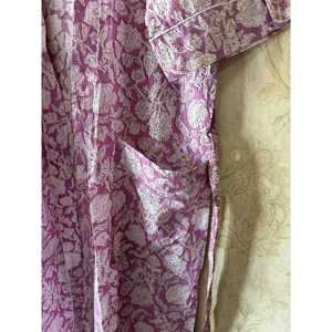 Robe kimono légère en coton à imprimé floral bohème pour les moments de détente - Product Image 3