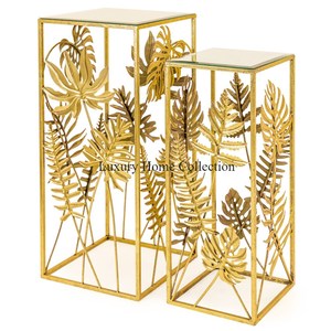 โต๊ะกาแฟโลหะตกแต่งบ้านรูปทรงต้นไม้ทำจากทองเหลืองโบราณดีไซน์เนอร์บ้านดูแฟนซีทำจากอลูมิเนียม - Product Image 2