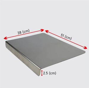 Planche de travail de cuisine en acier inoxydable 304, multifonctionnelle pour la cuisson et le découpage - Sans danger pour les aliments, compatible lave-vaisselle, paroi épaissie - Product Image 6