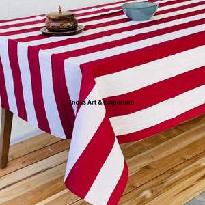 ผ้าปูโต๊ะผ้าฝ้ายทำมือจากอินเดีย ผ้าปูโต๊ะผ้าฝ้ายพิมพ์ลายด้วยมือสวยงามสำหรับงานแต่งงาน มีจำหน่าย - Product Image 3