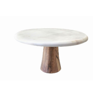 Wholesale Bulk Wooden & Marble Cake <b>Stand</b> for Wedding Decoration <b>Table</b> <b>Top</b> <b>Display</b> Handcrafted Modern Design New Arrival - Product Image 3
