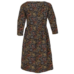 Robe bohème Avery 100% coton, imprimé floral Twilight, usage quotidien, lavable, longueur genou, pour l'été, le printemps, l'automne, ODM - Product Image 4