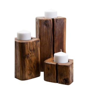 Wholesale Solid Wood <b>Candle</b> Stand Customized Shape Prime Quality Decorative Candleholder for Home Living Room Kitchen Christmas - Product Image 2
