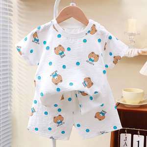 2025 été garçons à manches courtes enfants vêtements 100% coton dessin animé T-Shirt avec motif solide usine en gros - Product Image 3