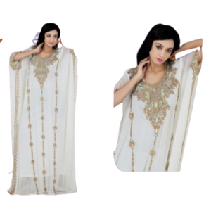 ชุดเดรสสไตล์โมร็อกโกเสื้อผ้ามุสลิมแบบดั้งเดิมพร้อมลูกปัดหินงานทำมือดีไซน์แบบโมร็อกโกสีแดงสวยงาม2022ดูไบฟาร์ชาคาฟตัน - Product Image 1