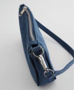 Bolso Bandolera de Mezclilla con Cadenas de Moda, Cierre de Cremallera, Bolso de Mano Informal para Uso Diario, Ligero para Viajes, Compras, Todas las Temporadas - Product Image 6