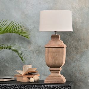 Lámpara de Madera de Marca Privada, Decorativa para Escritorio, Interior, Oficina, Dormitorio, Iluminación para el Hogar, Acabado Pulido Sofisticado, Estilo Chic Premium - Product Image 4