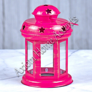 Linternas de velas festivas industriales Decoración artesanal elegante Acento navideño por Axiom Home Accents - Product Image 3