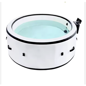 สระน้ำสปาเป่าลม D0100XUDLHU ขนาด 81.1 x 27.9 นิ้ว แบบกลม พกพาสะดวก สำหรับ 4-6 คน ใช้กลางแจ้ง พร้อมฝาปิด - Product Image 1