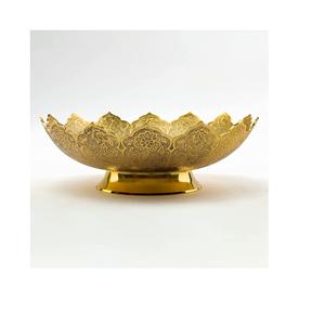 Tazón de fruta decorativo para el hogar personalizado, soporte de aluminio pulido para mesa de cocina para uso en restaurante doméstico, embalado en cartón - Product Image 4