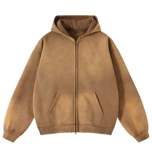 เสื้อฮู้ดผู้ชายโอเวอร์ไซส์ออกแบบได้ตามต้องการมีฮู้ดโลโก้โอเวอร์ไซส์ - Product Image 3