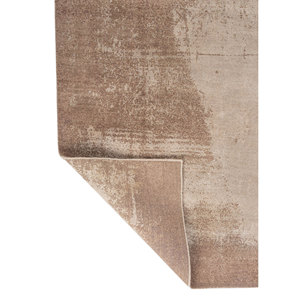 พรมขนสัตว์และไหมไผ่ถักมือสีเบจและสีน้ำตาล ขนาด 9x12 ฟุต รูปทรงสี่เหลี่ยมผืนผ้า สำหรับห้องนั่งเล่นหรือทางเดินในบ้าน-AKWB-3564 - Product Image 5