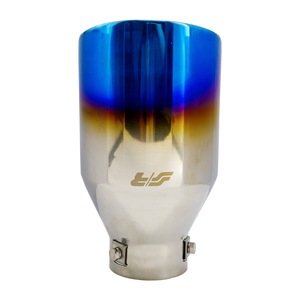 Terminal rond de 66 mm en acier inoxydable incliné, aspect titane - Product Image 4