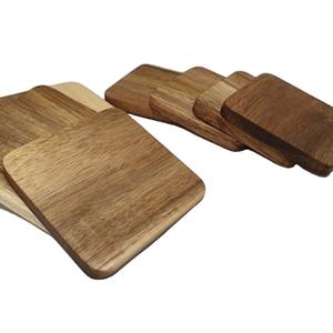 <b>Coaster</b> Size Wood Acacia Wood Handcrafted Square Cup <b>Coasters</b> <b>Set</b> for Home <b>and</b> Office Decoration From SCi - Product Image 1