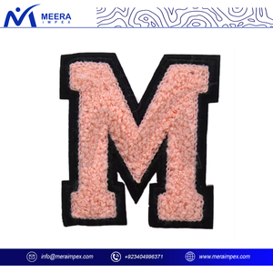 Diseño personalizado toalla Chenille letra bordado parche hierro en Chenille parches para sudaderas con capucha - Product Image 3