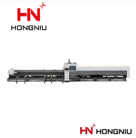 Machine de découpe laser à fibre robuste Hongniu 20000W, 3 mandrins, pour tubes métalliques de grand diamètre (230mm, 360mm, 520mm, 630mm)