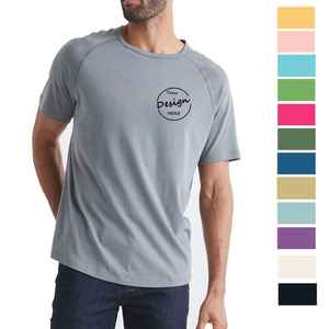 T-shirt style sportif 95% coton pour hommes, couleurs personnalisées, haut vierge 100% coton pour l'impression - Product Image 1