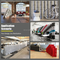 Cloison acoustique décorative en feutre, montage sans outil, 50*30cm, 9-15MM, configurations illimitées, forte isolation sonore