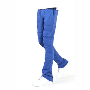 Pantalon de survêtement évasé de haute qualité coupe ajustée uni grande taille pour hommes/nouveau pantalon de survêtement évasé à conception par sublimation pour hommes - Product Image 4