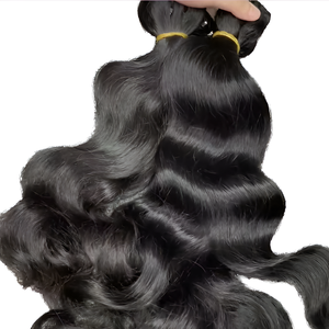 Extensiones de Cabello Indio de Lujo, Ondulado, Trama Gruesa, Doble Trama - Product Image 1