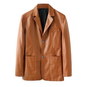 Vestes Hommes Veste en cuir Manteau en cuir Vêtements de motard pour hommes - Product Image 3