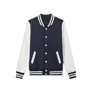 Veste bomber en cuir sur mesure en gros, veste de baseball décontractée à épaules tombantes pour homme, coupe ajustée - Product Image 6