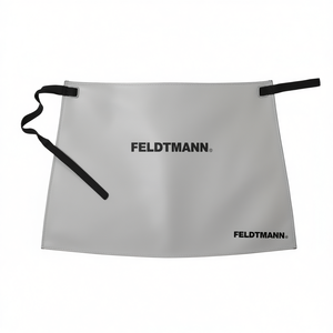 Delantal de cadera de cuero FELDTMANN gris claro (aprox.) Diseño de Papá Noel de 70 cm de largo y 60 cm de ancho - Product Image 3