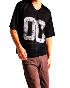 Chemises décontractées à manches courtes pour hommes avec logo frontal, impression par transfert thermique, prêtes à être expédiées, jersey cousu de la meilleure qualité - Product Image 3