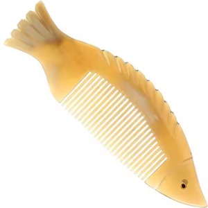 Cuerno de vaca de la mejor calidad Cuerno de búfalo de calidad hecho a mano Pulido Tamaño personalizado Cuerno de buey natural Peine de pelo - Product Image 4