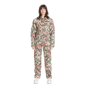 Pantalon imprimé floral d'inspiration vintage pour femme-Pantalon doux et léger avec motif de fleurs rétro, idéal pour le décontracté - Product Image 3