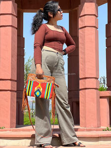 Newest Western Hand Tooled Saddle Blanket Handbag Genuine Leather Crossbody <b>Bags</b> Custom High Quality Luxury Women Side <b>Bag</b> - Product Image 2