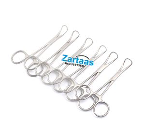 Ensemble de 6 pinces à serviettes Backhaus en acier inoxydable de haute qualité, 5,5 pouces, fabricant et exportateur d'instruments chirurgicaux - Product Image 4