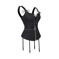 Ensemble 2 pièces sexy et tendance pour femme : Corset en cuir respirant et épais, taille haute amincissante, idéal pour les soirées en club, grandes tailles, couleur unie, collection hiver