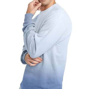 Cuello redondo 100% algodón diseño caliente OEM hecho a medida hombres 100% algodón liso sudadera con manga larga básicos sudaderas hombres - Product Image 3