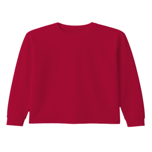 เสื้อยืดคอกลมแขนยาว ยูนิเซ็กซ์ ผ้าฝ้าย 100% น้ำหนัก 180 กรัม ป้องกันรอยยับ แห้งเร็ว ระบายอากาศดี ผ้าถัก สวมใส่สบาย ไม่หดตัว - Product Image 4