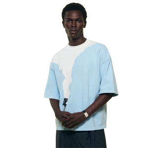 <b>Knitted</b> Oversized Tout Schuss Tee Soft Textured Yarn Ski Inspired <b>Animal</b> Print Graphic Minimal Design Premium Casual Summer - Product Image 4