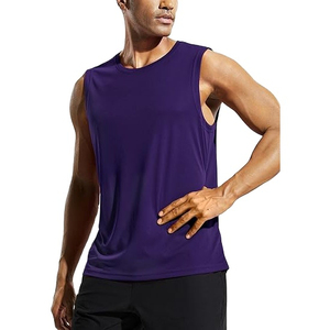Hot Selling Breathable Knitted Gym Tank Top Men's Cotton Muscle Vests Workout Clothing V-Neck High Street Style Sleeveless - Product Image 5