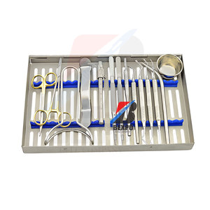 Kit de cirugía de implante básico de acero inoxidable, juego de 14 piezas dentales, instrumentos, herramientas de laboratorio médico - Product Image 6