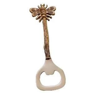 Ouvre-bouteille en acier inoxydable et laiton de qualité supérieure avec une nouvelle poignée en laiton de conception polonaise avec plaqué or - Product Image 1