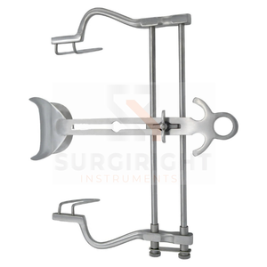 Retractor Abdominal Balfour con Hoja Lateral Fenestrada, Manual, Certificado CE, Fabricado en Acero Inoxidable de Grado Médico, Instrumentos Surgiright - Product Image 2