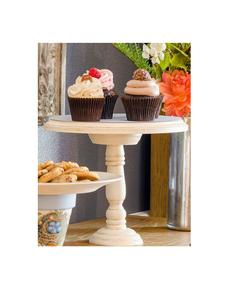 Soporte de madera para pasteles ecológico hecho de madera recuperada, perfecto para fiestas temáticas naturales o uso de estilo de vida consciente - Product Image 1