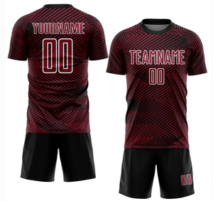 Ensemble d'uniformes de football imprimés respirants de haute qualité unisexe, personnalisables en bleu, rose, jaune, vert, service OEM, kits de tenues d'équipe - Product Image 2