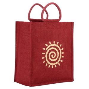 Eco-Friendly Custom Reusable Jute Tote <b>Bags</b> Rope Handle ISO9001 Certified <b>Medium</b> Size-Trendy Sustainable Sublimation Shopping - Product Image 5