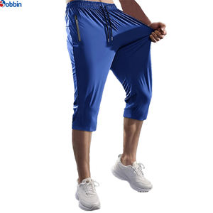 New Arrival <b>Men's</b> Capri Pants Below Knee Workout <b>Shorts</b> Casual <b>3</b>/<b>4</b> Jogger Running Zipper Pockets Unisex Golf Athletic Trousers - Product Image 3