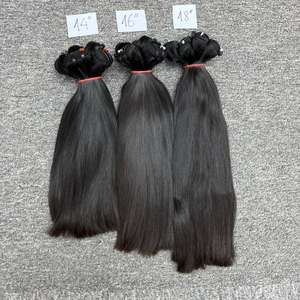 Máquina de ondas naturales Cabello de trama doble 100% Cabello humano Vietnamita Lujo crudo No Remy Super Doble dibujado Un donante - Product Image 5