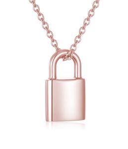 Candado Metal Lock Urna Collares para cenizas Recuerdo Memorial Urna Cremación Joyería Ceniza Colgante Mujeres Hombres Amor Un tamaño personalizado - Product Image 6