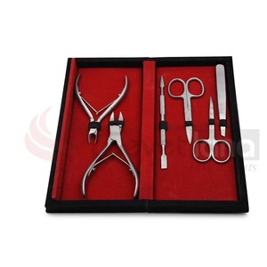 Fine Quality 7-Piece Stainless Steel Professional Portable Nail Nipper Cuticle Pusher <b>Kit</b> Wide Jaw Opening Durable Design for - Product Image 6