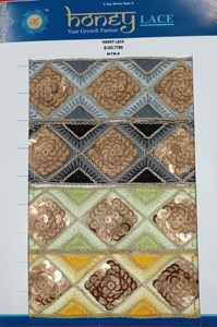 ลูกไม้ปักลายตาข่ายนิ่มพร้อมดีไซน์ดอกไม้สำหรับโครงการตัดเย็บ - Product Image 2